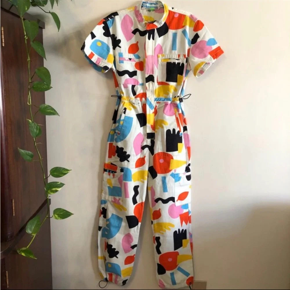 FARM Rio Multicolor Abstract Jumpsuit - G/US: L.
Used good condition - Picture 2 of 9